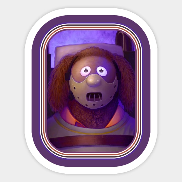 Rowlf - retro Sticker by GrimbyBECK